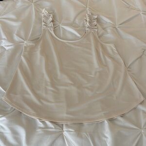 Grace & Lace Cream Sleeveless Top